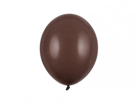 Balony pastelowe brązowe Pastel Cocoa Brown strong, 27 cm 3 szt.