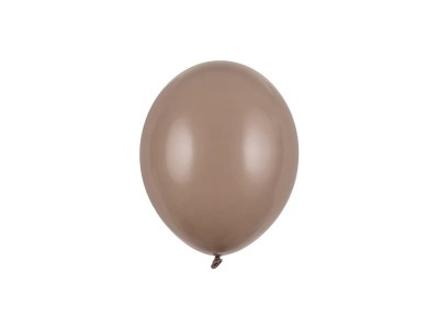 Balony pastelowe brązowe jasne Pastel Cappuccino strong, 12 cm 3 szt.