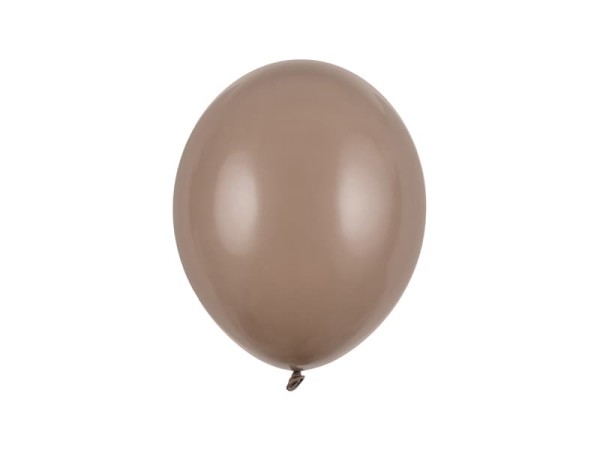 Balony pastelowe brązowe jasne Pastel Cappuccino strong, 27 cm 3 szt.