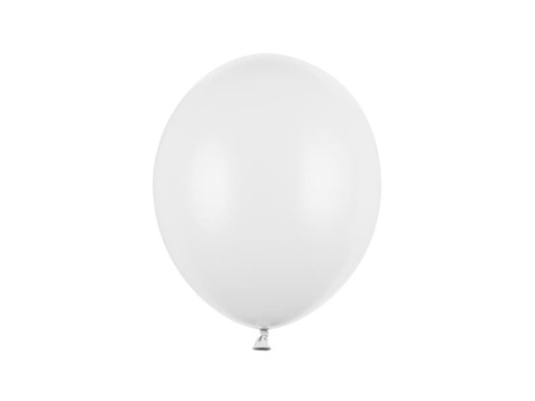 Balony pastelowe białe Pastel Pure White strong, 27 cm 3 szt.