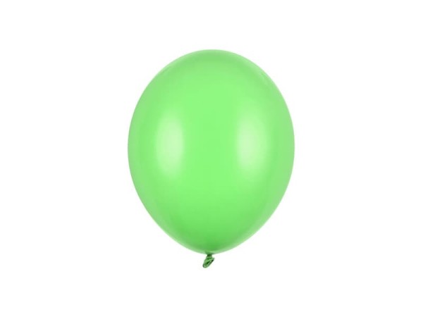 Balony pastelowe zielony jasny Pastel Bright Green strong, 23 cm 3 szt.