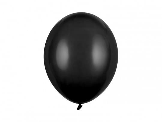 Balony pastelowe czarne Pastel Black strong, 30 cm 10 szt.
