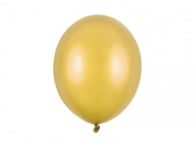 Balony metaliczne złote Metallic Gold strong, 30 cm 3 szt.