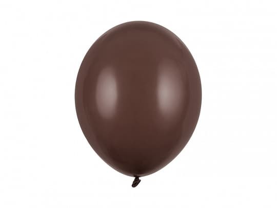 Balony pastelowe brązowe Pastel Cocoa Brown strong, 30 cm 3 szt.