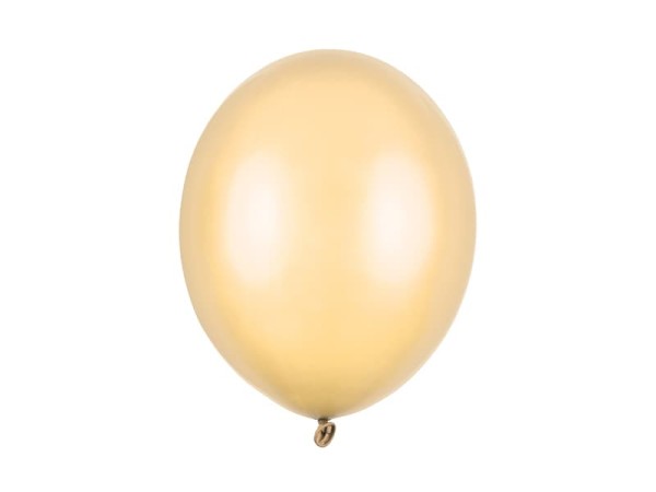 Balony metaliczne pomarańczowy jasny Metallic Bright Orange strong, 30 cm 10 szt.