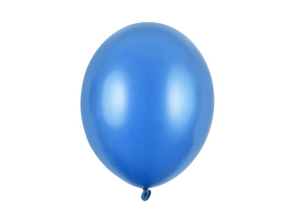 Balony metaliczne niebieskie chabrowe Metallic Cornflower Blue strong, 30 cm 10 szt.