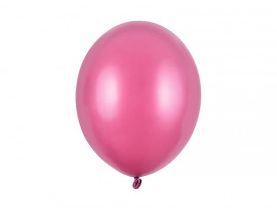 Balony metaliczne różowy ostry Metallic Hot Pink strong, 30 cm 10 szt.