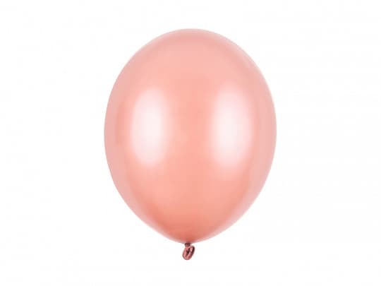 Balony metaliczne różowe złoto Metallic Rose Gold strong, 30 cm 3 szt.