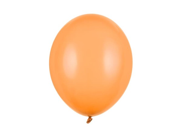 Balony pastelowe pomarańczowe jasne Pastel Bright Orange strong, 30 cm 10 szt.