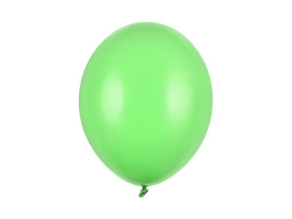 Balony pastelowe zielony jasny Pastel Bright Green strong, 30 cm 10 szt.