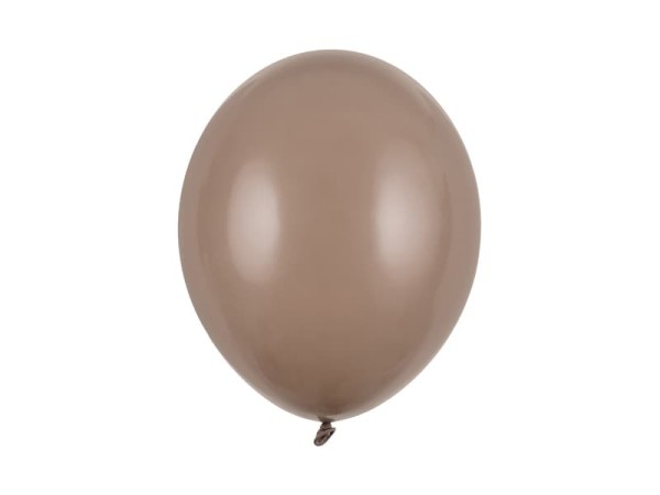 Balony pastelowe brązowe jasne Pastel Cappuccino strong, 30 cm 10 szt.