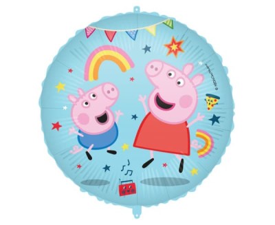Balon foliowy świnka Peppa okrągły, 45 cm