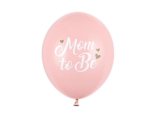 Balony lateksowe Mom to Be różowe, 30 cm 3 szt.
