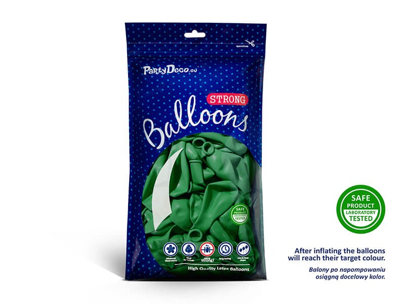 Balony pastelowe w kolorze zielonym