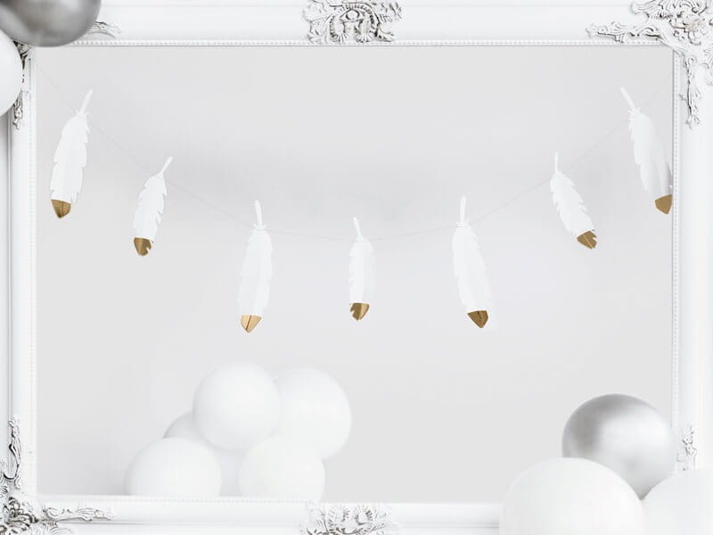 Białe balony pastelowe dekoracja