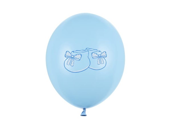 Balony lateksowe buciki niebieskie, 30 cm 3 szt.