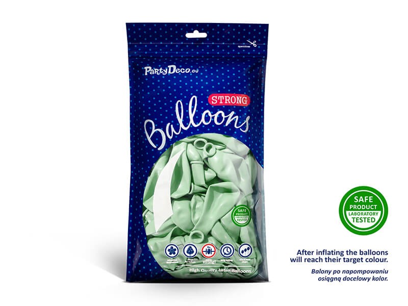 Balony pastelowe zielone pistacjowe