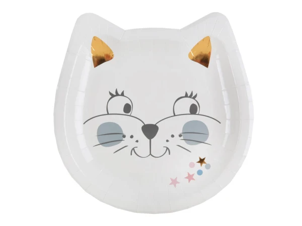 Talerzyki papierowe Kotek, 10 szt.