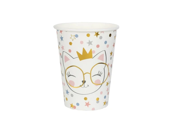 Kubeczki papierowe Kotek, 10 szt.