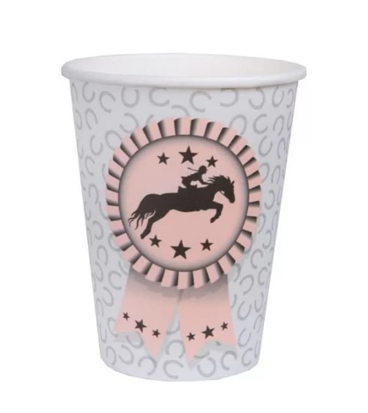 Kubeczki papierowe Koń Wyścigowy, 10 szt.