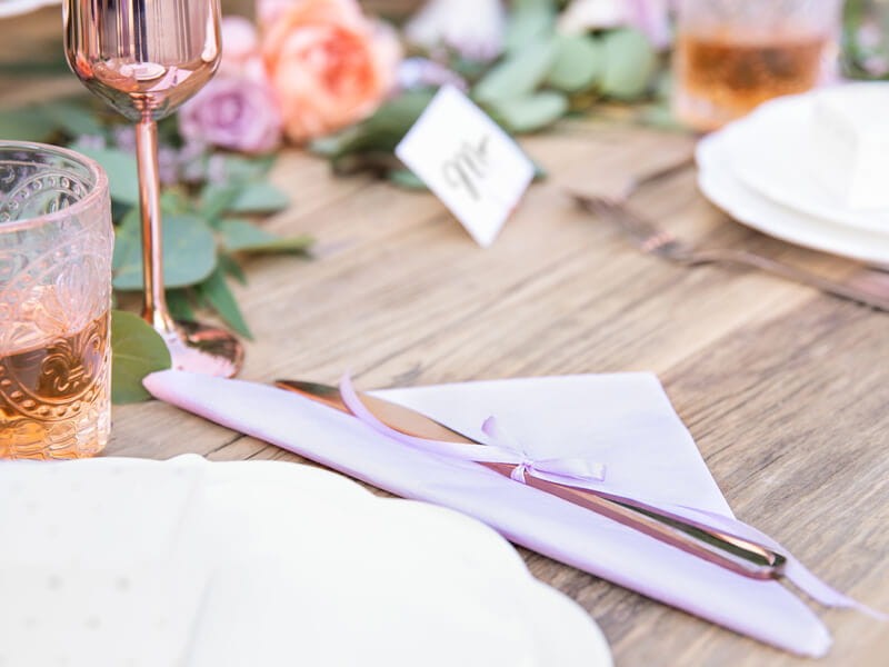 Tasiemka satynowa lawendowa