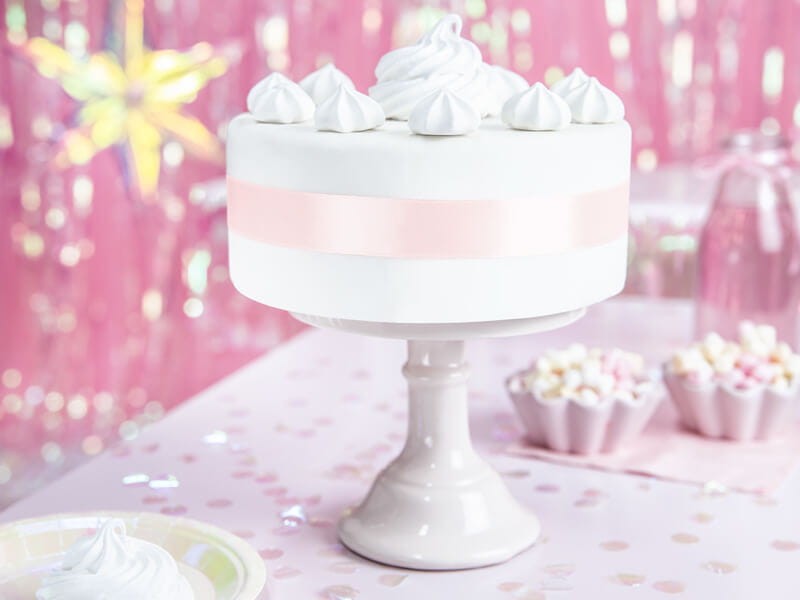 Wstążka satynowa jasnoróżowa