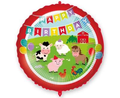 Balon foliowy Farma, 45 cm
