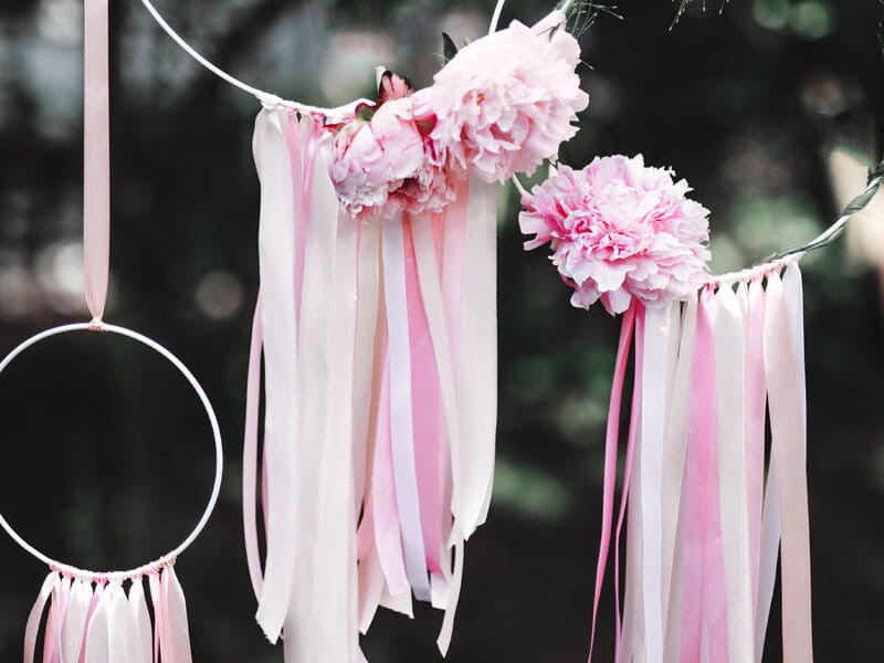 Tasiemka satynowa pudrowy róż