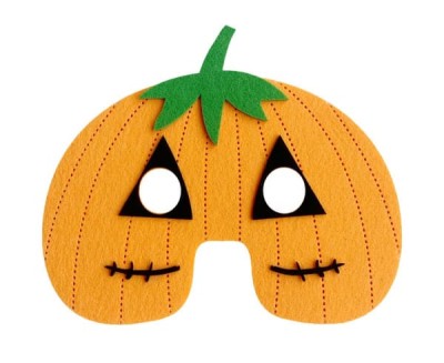 Maska filcowa Dynia Halloween