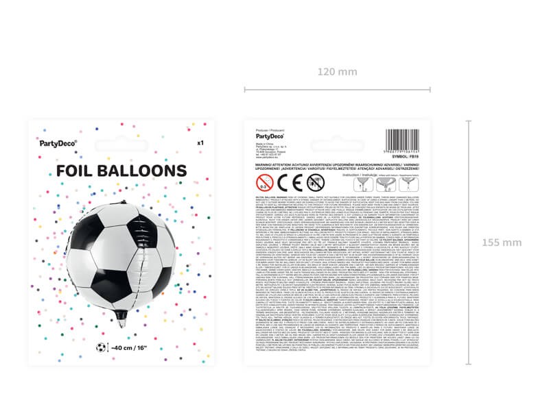 Balony piłka na piłkarskie urodziny