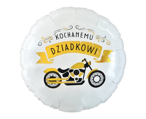 Balon foliowy "Kochanemu Dziadkowi" okrągły, 45 cm