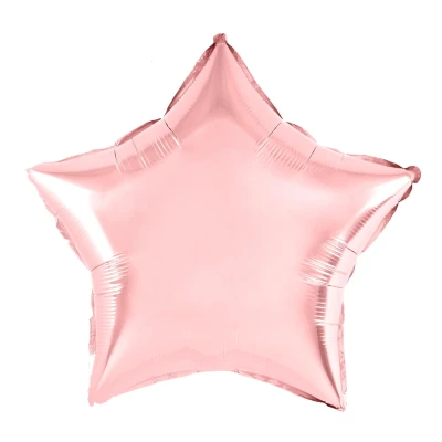 Balon foliowy gwiazda różowe złoto, 45 cm