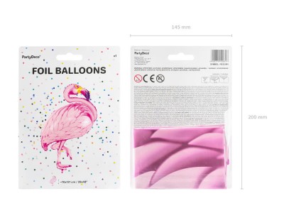 Balon foliowy różowy flaming