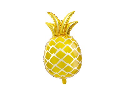 Balon foliowy złoty ananas owoce 38x63 cm