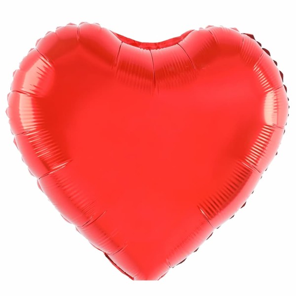 Balon foliowy serce czerwone duże, 80 cm