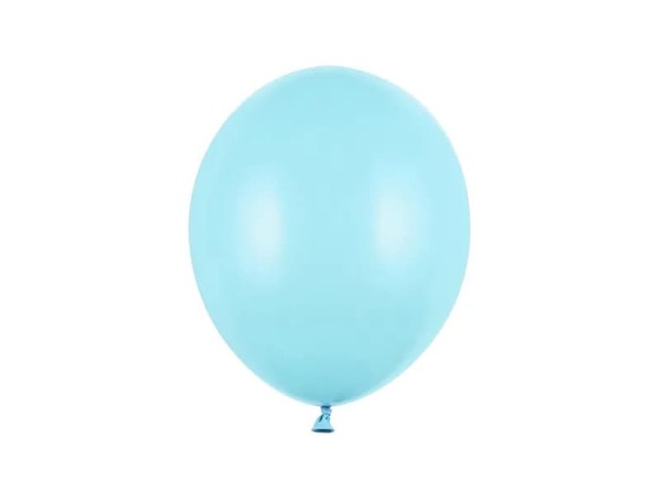 Balony pastelowe niebieskie jasne Pastel Light Blue strong, 27 cm 3 szt.