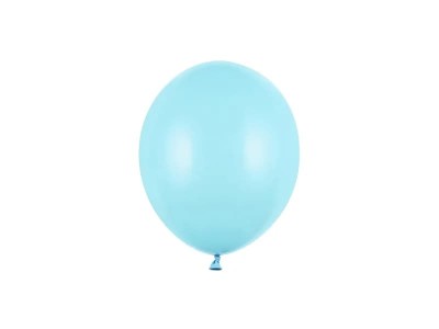 Balony pastelowe niebieskie jasne Pastel Light Blue strong, 12 cm 3 szt.