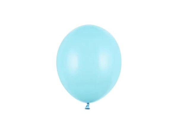 Balony pastelowe niebieskie jasne Pastel Light Blue strong, 12 cm 3 szt.