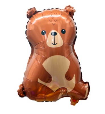 Balon foliowy Brązowy Niedźwiadek, 47x60 cm (luz)