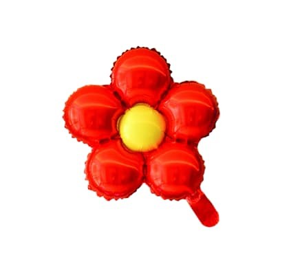 Balon foliowy Kwiatek czerwony, 45 cm (luz)
