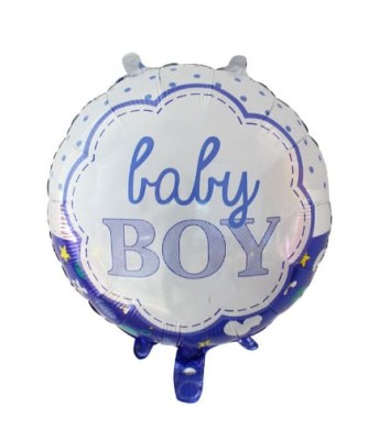 Balon foliowy okrągły "Baby Boy", 45 cm (luz)