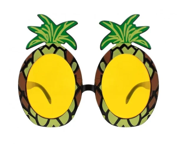 Okulary imprezowe hawajskie ananas, 1 szt.
