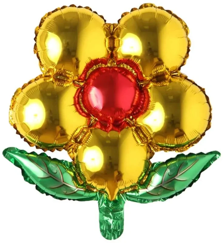 balon-foliowy-kwiatek-zloty-z-liscmi.webp