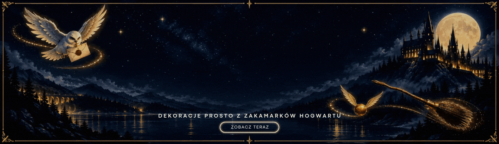 Magiczne dekoracje na przyjęcie Harry Potter Moje Party